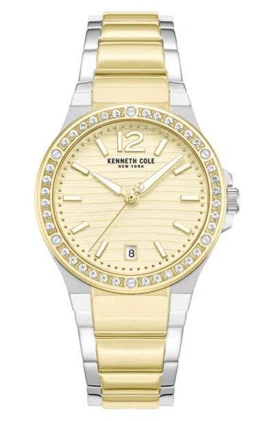 Kenneth Cole New York Glenville Bracelet Watch, 32mm In Gold