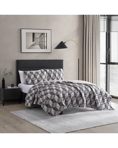 KENNETH COLE NEW YORK KENNETH COLE NEW YORK GRIDWORK REVERSIBLE QUILT SET