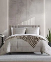 Kenneth Cole New York Holden Grid Comforter Set In Gray