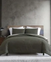 Kenneth Cole New York Houndstooth Embossed Comforter Sets In Forest Green