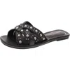 Kenneth Cole New York Jula Stud Slide Sandal In Black