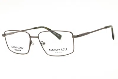 Kenneth Cole New York Kc0356 Titanium Rectangular Eyeglasses In Gray