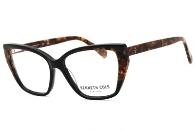 Kenneth Cole New York Kc50014 Cat Eye Acetate Eyeglasses In Black