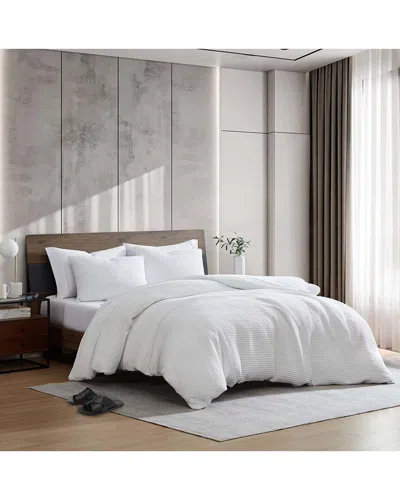 Kenneth Cole New York Kcny Solid Waffle Duvet Cover Set