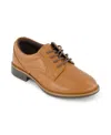 Kenneth Cole New York Kenneth Cole Little Boys Damian Calder Lace-up Dress Shoe In Cognac