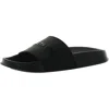 Kenneth Cole New York Kenny Logo Slide Womens Slip On Flat Slide Sandals In Black