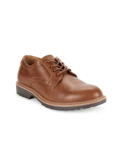 Kenneth Cole New York Kid's Pace Smart Oxford Shoes In Tan