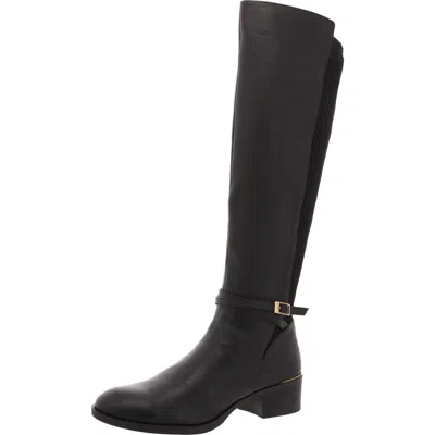 Kenneth Cole New York Lanica Womens Round Toe Tal Knee-high Boots In Black