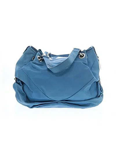 Pre-owned Kenneth Cole New York Leather Hobo Bag In Blue