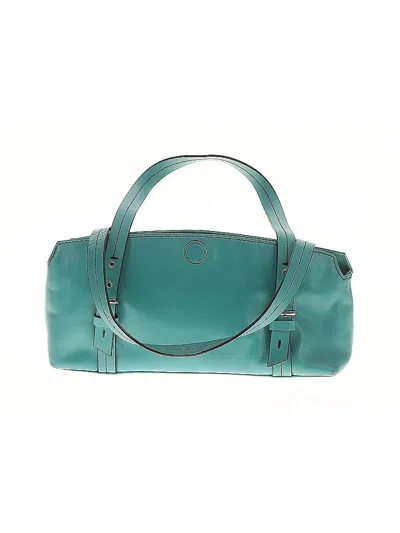 Pre-owned Kenneth Cole New York Leather Shoulder Bag In Blue