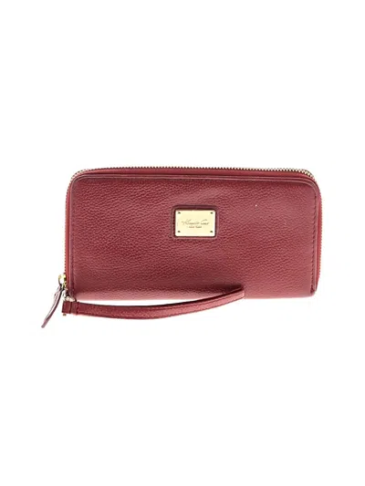 Pre-owned Kenneth Cole New York Leather Wallet In Red