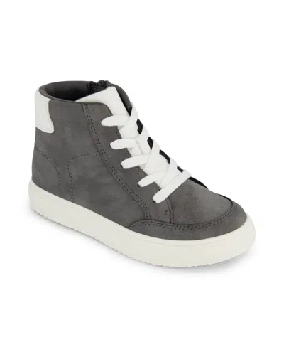 Kenneth Cole New York Little And Big Boys Aaron Dutton High Top Sneakers In Grey