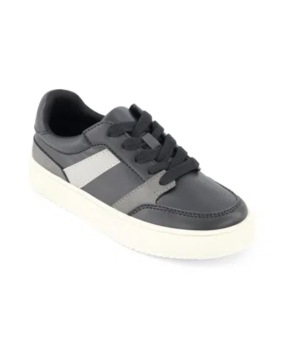 Kenneth Cole New York Little And Big Boys Aaron Leonardo Court Sneakers In Black
