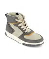 Kenneth Cole New York Little And Big Boys Cyril Amir High Top Sneakers In Grey