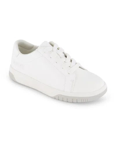 Kenneth Cole New York Kids' Little And Big Boys Cyril Tyson Lace Up Court Shoes In White