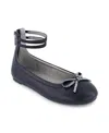 Kenneth Cole New York Little And Big Girls Daisy Luv Ballet Flat Shoes In Black