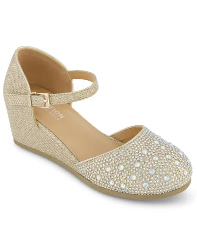 Kenneth Cole New York Kids' Little & Big Girls Tatiana Edda Shoes In Soft Gold