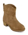 Kenneth Cole New York Little And Big Girls Teri Alice Western Boots In Brown