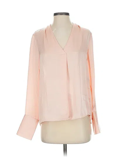 Pre-owned Kenneth Cole New York Long Sleeve Blouse In Pink