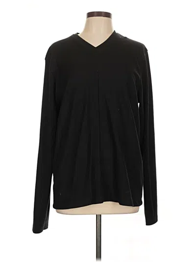 Pre-owned Kenneth Cole New York Long Sleeve T-shirt In Black