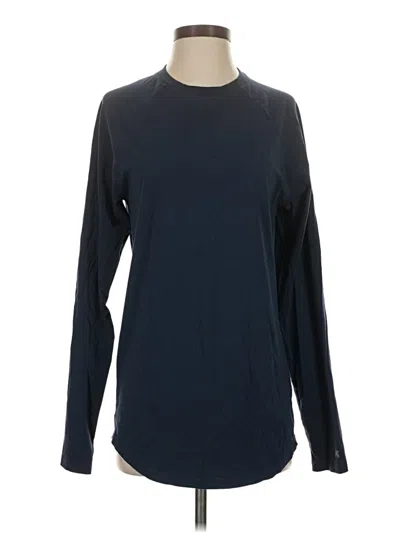 Pre-owned Kenneth Cole New York Long Sleeve T-shirt In Blue