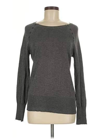 Pre-owned Kenneth Cole New York Long Sleeve T-shirt In Gray