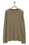 Kenneth Cole New York Long Sleeve Waffle Knit Sleep T-shirt In Green