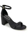 Kenneth Cole New York Luisa Woven Womens Open Toe Round Toe Block Heels In Black