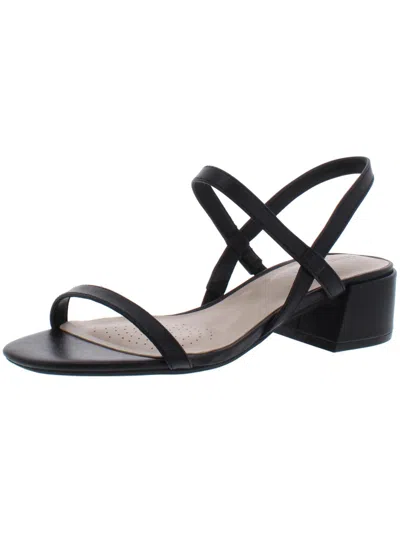 Kenneth Cole New York Maisie Low Simple Womens Low Slingback Sandals In Black