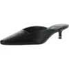 Kenneth Cole New York Margo Womens Leather Kitten Mules In Black
