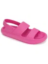 Kenneth Cole New York Mello Eva Womens Textured Ankle Slingback Sandals In Pink