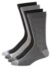 Kenneth Cole New York Men's 4-pack Crew Socks Set In Black Pack