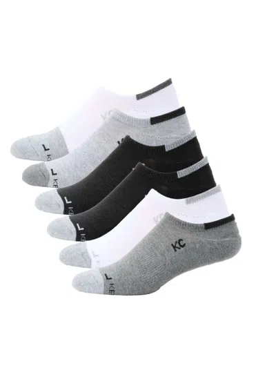 Kenneth Cole New York Men's 6-pack No Show Socks Set In White