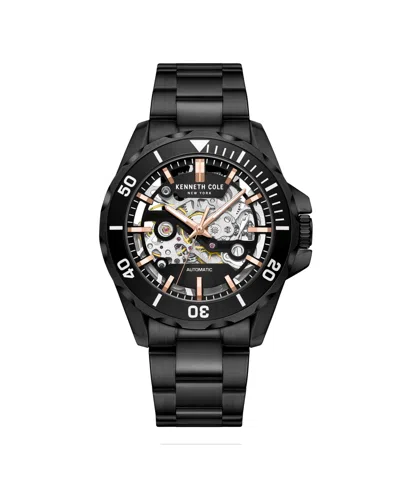 Kenneth Cole New York Men's Automatic Black Stainless Steel Watch 43mm