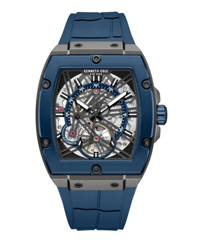 Kenneth Cole New York Men's Automatic Watch, 41mm In Blue