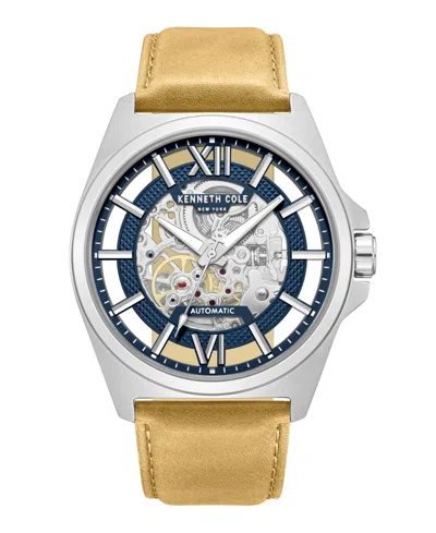Kenneth Cole New York Men's Automatic Watch, 44mm In Brown
