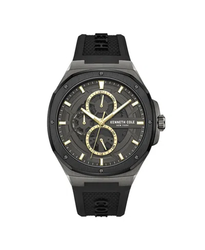 Kenneth Cole New York Men's Dress Sport Black Stainless Steel Watch, 43.5mm