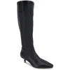 Kenneth Cole New York Meridith Womens Zipper Manmade Knee-high Boots In Black
