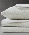 Kenneth Cole New York Microfiber 4 Piece Sheet Set, Twin In Beige Flowers