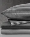 Kenneth Cole New York Microfiber 4 Piece Sheet Set, Twin In Twill Stripe