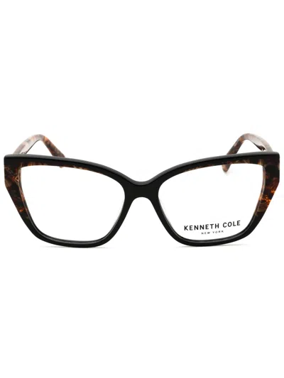 Kenneth Cole New York Mini Cat Eye Women's Eyeglasses In Black