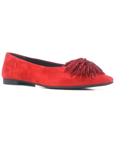 Kenneth Cole New York Natasha Suede Flat In Red