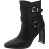 Kenneth Cole New York Nellie Womens Zipper Man Made Ankle Boots In Black