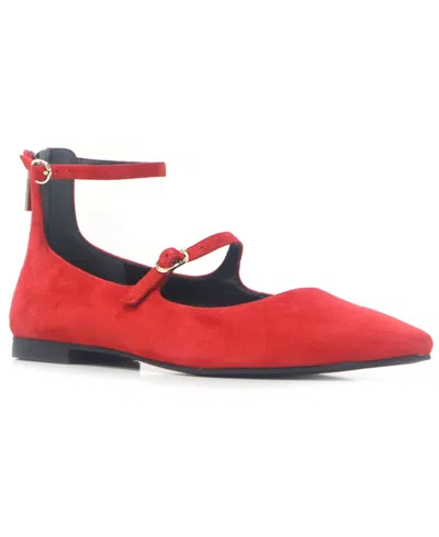 Kenneth Cole New York Nolita Snip Toe Ballet Flat In Fuego Suede