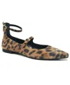 Kenneth Cole New York Nolita Snip Toe Ballet Flat In Leopard Suede