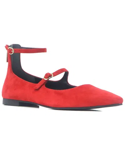 Kenneth Cole New York Nolita Suede Flat In Red