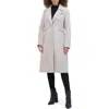 Kenneth Cole New York Notch Lapel Military Coat In Platinum