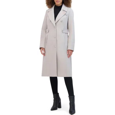 Kenneth Cole New York Notch Lapel Military Coat In Platinum