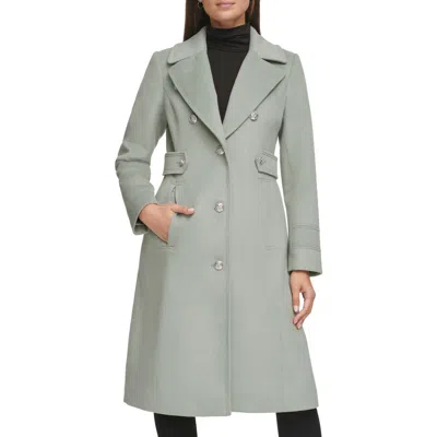 Kenneth Cole New York Notch Lapel Military Coat In Sage