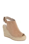 Kenneth Cole New York 'olivia' Espadrille Wedge Sandal In Almond Suede